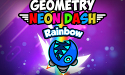 Geometry Neon Dash Rainbow